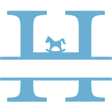 monogram H horse