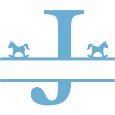 monogram J horse