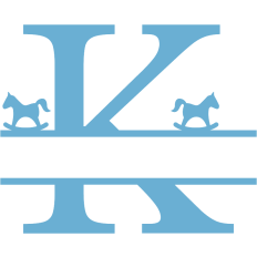 monogram K horse
