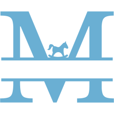 monogram M horse