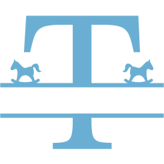 monogram T horse