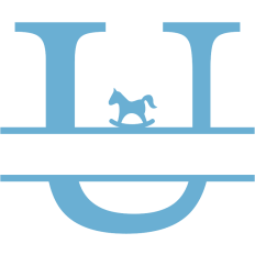 monogram U horse