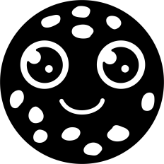 Cute Smiling Moon