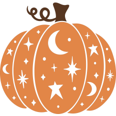 Moon and Star Pumpkin