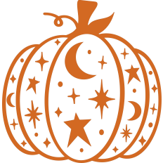 Moon and Star Pumpkin