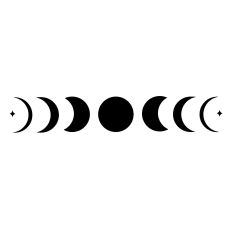 Moon Phases with Stars 3