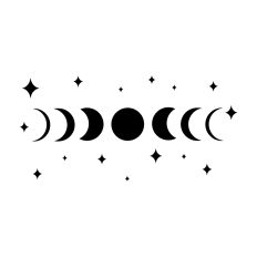 Moon Phases with Stars 5