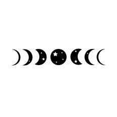 Moon Phases with Stars 8