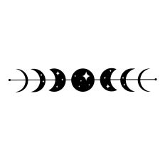 Moon Phases with Stars