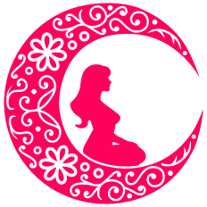 Woman on Moon Silhouette