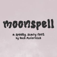 Moonspell - A Spooky Scary Font