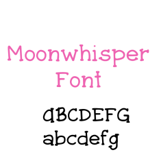 Moonwhisper Font, Cute Craft Font