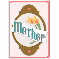Card Kit Medallion Banner MOTHER A7