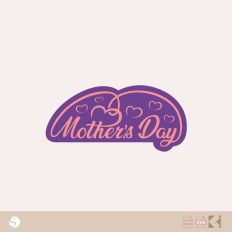 Script "Mother's Day" Hearts SVG for Silhouette