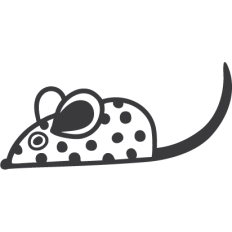 Mouse with Polka Dots