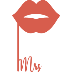 lips mrs party decor