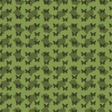 Small Butterflies in Olive Green