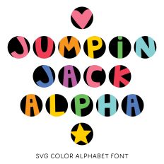 MTF Jumpin' Jack Alphabits SVG Color Font