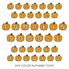 MTF Pumpkin Doodle SVG Color Font