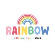 MTF Rainbow SVG Color Font