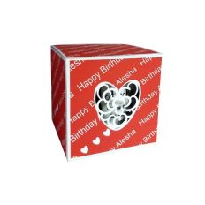 Mug box with heart aperture