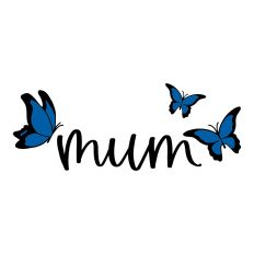 Mum with Butterflies
