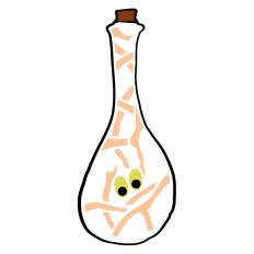 Mummy Dust Potion Bottle