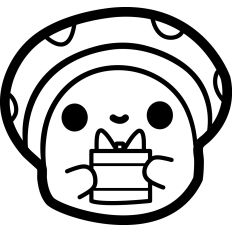 Mushroom Gift Lineart
