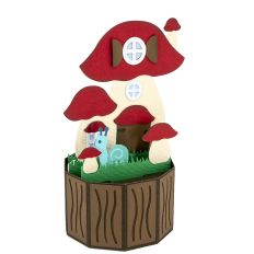 Mushroom Fairy House Pop Up Card