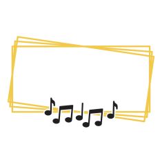 Rectangle music frame
