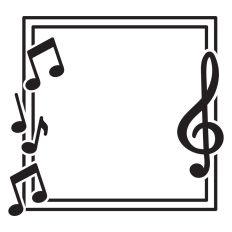 Square music frame
