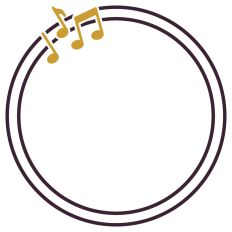 Music round frame