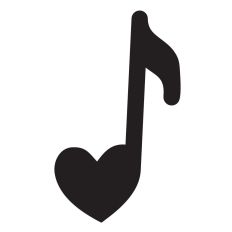 Heart music note