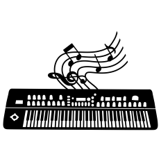 Music Keyboard Silhouette