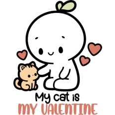 my cat is my valentine
