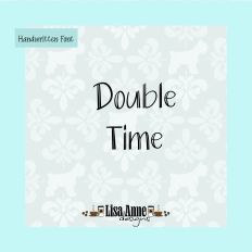 Double Time – Speed Handwritten OTF Font for Crafts & Design
