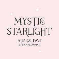 Mystic Starlight Serif - A Tarot Card Font