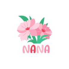 nana flowers, grandma 
