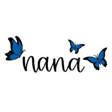 Nana with Butterflies