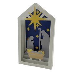 Nativity Shadowbox Box Card