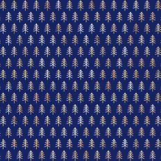 Navy and Gold Foiled Christmas Tree Background Pattern