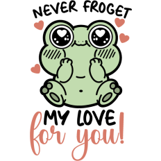 kawaii frog cute valentine's quote