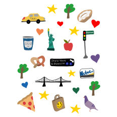 New York City Sticker Sheet