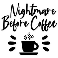 Nightmare Before Coffee, Steaming Coffee Mug