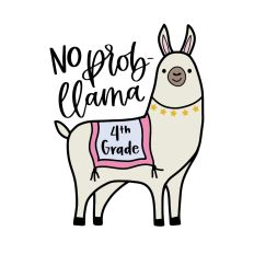 No Prob Llama Fourth Grade