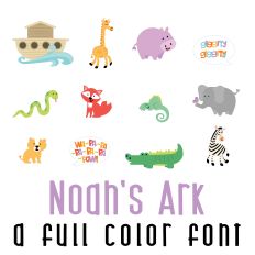 Noah's Ark Full Color Font 