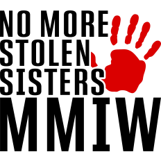 MMIW No More Stolen Sisters Red Hand Print