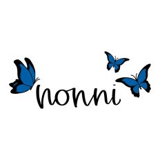 Nonni with Butterflies