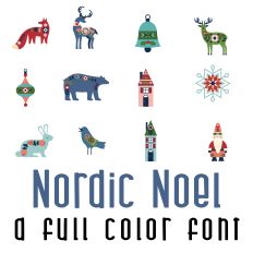 Nordic Noel Full Color Font