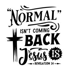 Normal isn't coming back Jesus is